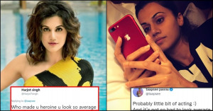 "Who made you heroine, you look average" - Hater trolls Taapsee, the actress hits back!