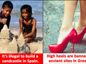 Did you know? It's illegal to wear high heels in Greece around certain ancient monuments