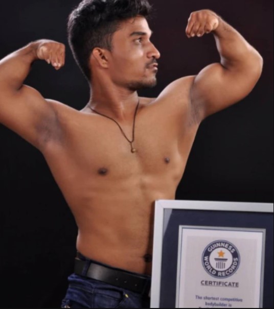 Meet Prateek Mohite - the world’s smallest bodybuilder in the Guinness Book of World Records 2022