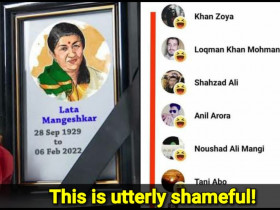 While the nation is in shock, people from a certain community mock Death of Lata Mangeshkar