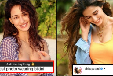Disha Patani gives a sassy reply to a fan who asks her 'Best Photo Wearing Bikini'