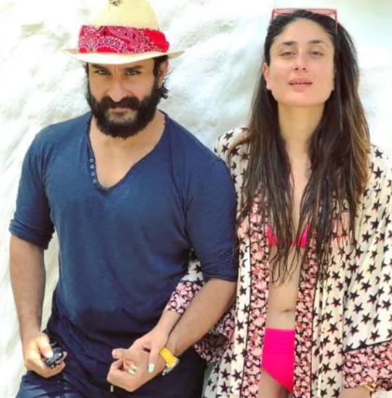 Troll slams Saif Ali Khan for letting Kareena wear a bikini, actress shuts him down!