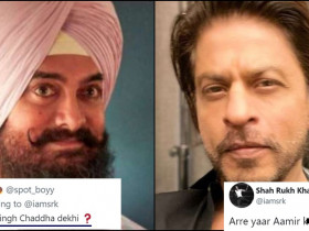 Shah Rukh Khan reacts to a fan who asks him to watch Aamir Khan's movie, catch details
