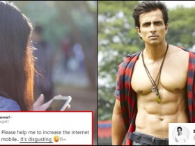 "Please help me to increase the internet speed of my mobile" - Girl asks Sonu Sood, this is how he replied...