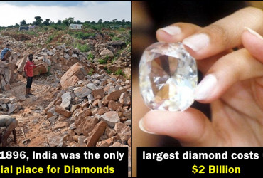 Did you know? Until the year, 1896, India was the only official place for Diamonds, read details