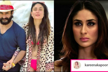 Troll slams Saif Ali Khan for letting Kareena wear a bikini, actress shuts him down!
