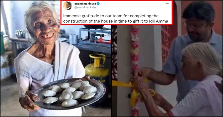 Anand Mahindra shows big heart, gifts promised House to Idli Amma