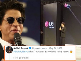 'I Feel Poor Now': Twitter Erupts As Shah Rukh Khan Reveals How Much He Spent On Televisions