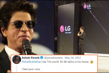 'I Feel Poor Now': Twitter Erupts As Shah Rukh Khan Reveals How Much He Spent On Televisions