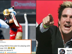 Virat Kohli scores slowest fifty in T20s and this is how Kevin Pietersen reacted!