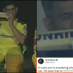 MS Dhoni spotted eating his bat during the IPL game, Amit Mishra explains why