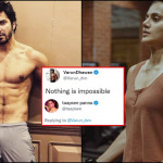 Varun Dhawan shows off Six-Pack Abs, Taapsee hilariously trolls him on Twitter