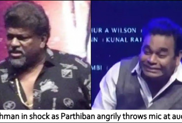 Angry Parthiban throws mic at audience at Iravin Nizhal event, AR Rahman is shocked!