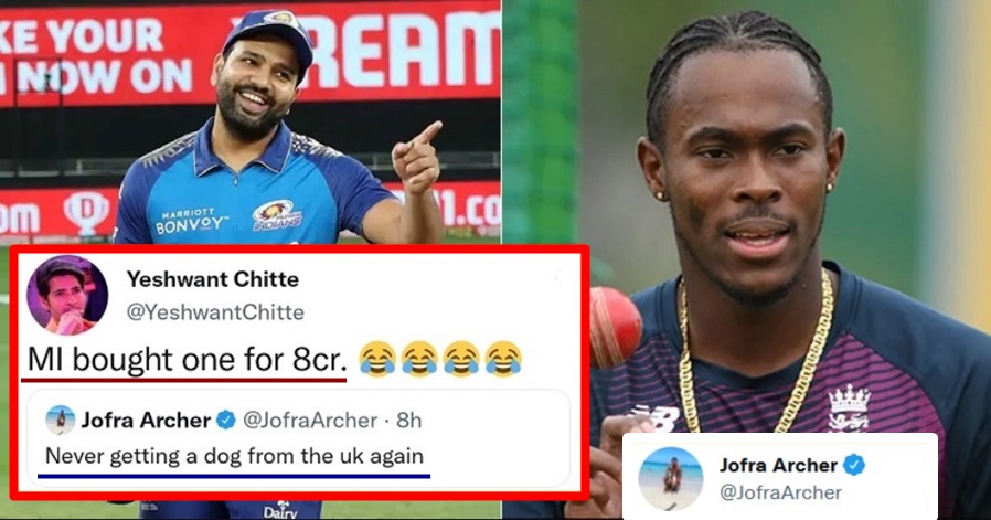 Jofra Archer gives a perfect reply to a troll who indirectly called him "Dog"