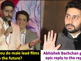 Reporter asks Abhishek Bachchan if he will do Male Lead Films in Future, the actor gives an epic reply!