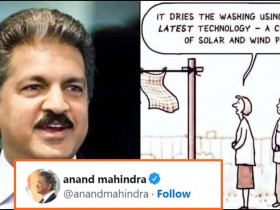Twitter in splits after Anand Mahindra posts a hilarious message on latest tech to dry clothes