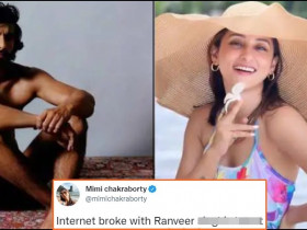 Bengali actress Mimi Chakraborty reacts to Ranveer Singh's naked photoshoot, catch details