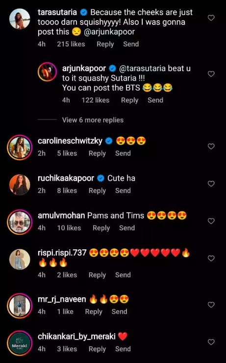 Arjun Kapoor asks fans why Tara is obsessed with his cheeks, her reply goes viral on the internet