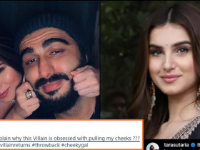 Arjun Kapoor asks fans why Tara is obsessed with his cheeks, her reply goes viral on the internet