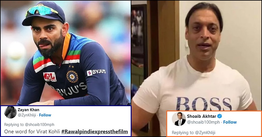 Shoaib Akhtar gives sweet reply to fan who asked him to describe Kohli in one word
