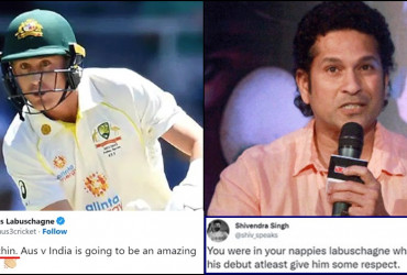 This Aussie Star calls God of Cricket by his name, Fans school him left and right