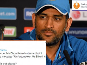 Hater tries to mock legend MSD, here's how Swiggy slapped him online