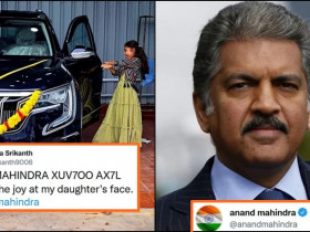 Anand Mahindra gives touching reply to a man whose daughter was thrilled after purchasing XUV700
