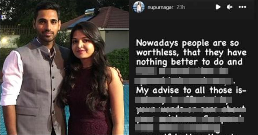 Bhuvi's wife breaks silence after fans troll her hubby on social media