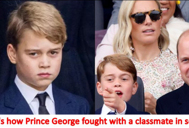 "My dad will be king, you better.." Prince George warns a classmate after a spat