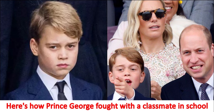 "My dad will be king, you better.." Prince George warns a classmate after a spat