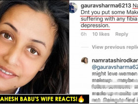 Namrata slams Troll who asked if she is battling depression for no Make-Up pic