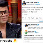 Ram Gopal Verma terms Student of Year as "Disaster", Karan gave quick reply