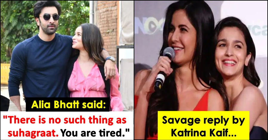 Katrina Kaif gives a witty reply to Alia Bhatt's 'No Suhagraat' comment, read details