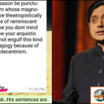Shashi Tharoor gives epic reply when a Twitter user shared WhatsApp message, read details