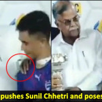 West Bengal governor pushes Sunil Chhetri during award ceremony, video goes viral