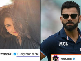 Australian Batsman commented on Anushka Sharma, Virat Kohli gives him a reply