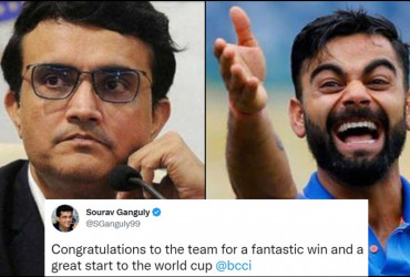Ganguly fails to praise Kohli after Pakistan game, fans slam him