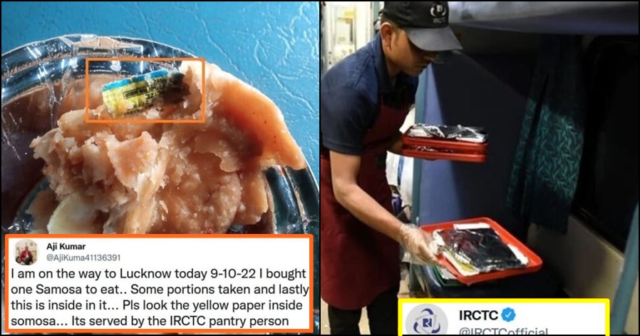 IRCTC reacts after man claims to find 'Yellow Paper' inside samosa served on Train, read details