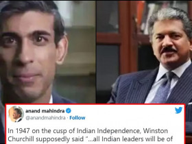 Anand Mahindra's tweet wins hearts on the internet after Rishi Sunak becomes the first Indian-origin PM of UK