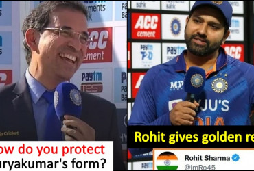 Rohit Sharma’s Golden reply to Harsha Bhogle when asked ‘how Do You Protect Surya Kumar’s Form’