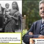 Anand Mahindra's response to a four-decade-old picture of girl with Mahindra car