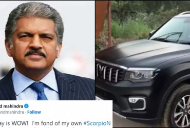 Anand Mahindra has feelings of envy about this posh Scorpio-N, here's what he tweeted