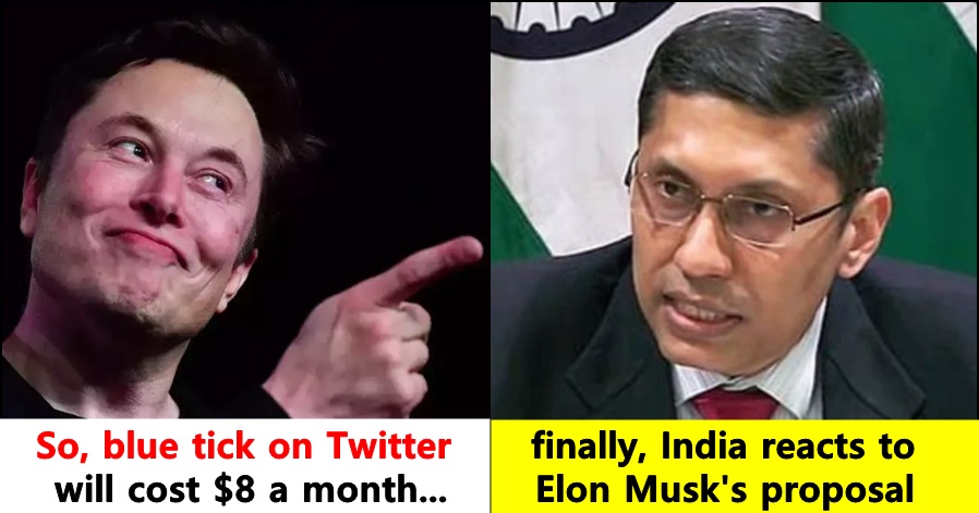 Finally India reacts to Elon Musk’s proposal of charging $8 for Blue Tick subscription on Twitter
