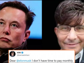 KRK gives epic reply to Elon Musk on Twitter blue tick charges, read details