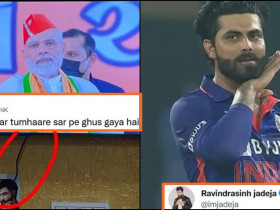 Ravindra Jadeja Gives Apt Reply To The Man Who Made Fun Of Him For Being A Modi Fan!