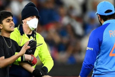 Rohit's die-hard fan slapped with Rs 6.5 lakh fine after he walked into the field