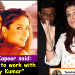 Kareena Kapoor says it’s weird to work with Akshay Kumar, wife Twinkle replies..