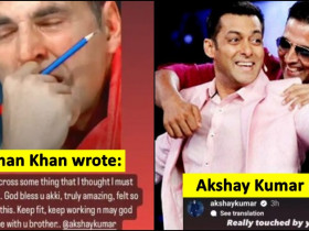 Salman Khan shares Akshay Kumar's Old Video with a Heart-Warming note, Akshay reacts