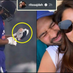 Rohit Sharma's wife posts Emotional message after her husband batted with injured thumb