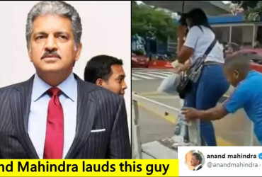 Anand Mahindra lauds man’s ingenious hack to help people cross flooded street